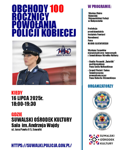 Obchody 100 Rocznicy Powołania Policji Kobiecej