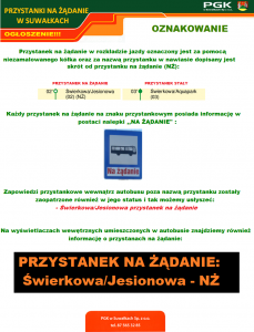 Przystanki na żądanie w Suwałkach