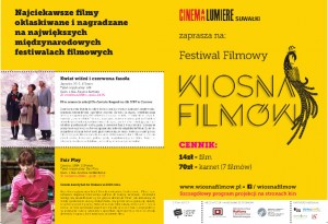 Festiwal Filmowy WIOSNA FILMÓW w Cinema Lumiere