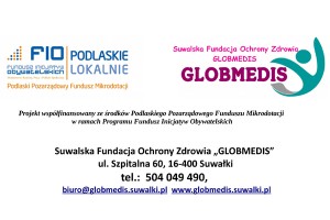 Fundacja Ochrony Zdrowia „GLOBMEDIS” zaprasza do spotkania ze specjalistami