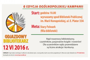 Rajd rowerowy „Odjazdowy bibliotekarz”