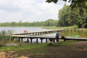 Ratownicy na plaży w Krzywem