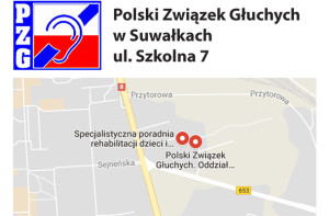 Zaproszenie Polskiego Związku Głuchych w Suwałkach