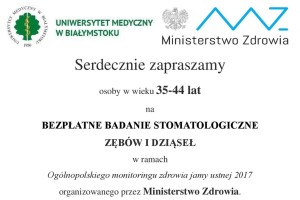 Bezpłatne badania stomatologiczne