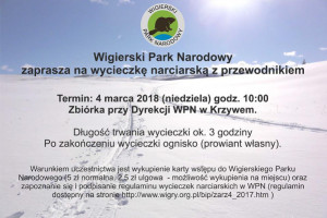 Wigierski Park Narodowy zaprasza na wycieczkę narciarską