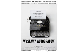 Wystawa zdjęć i autografów w Bibliotece