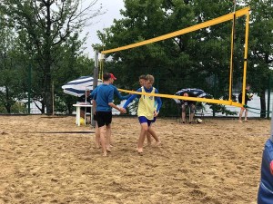 Suwałki Kacper i Adrian siatkówka plażowa młodzików