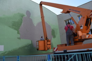 Powstaje nowy suwalski mural