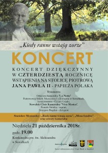 Koncert papieski w konkatedrze