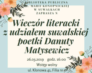 Spotkanie z Danutą Matysewicz