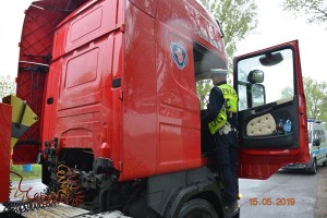 Suwałki policja działania truck&bus