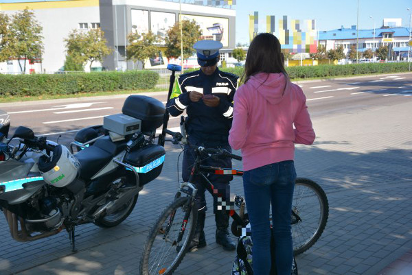 Suwałki rowerzyści policja