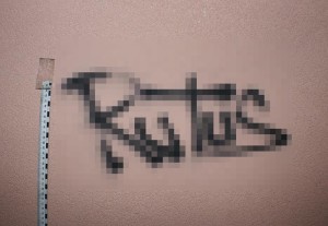 Suwałki policja graffiti