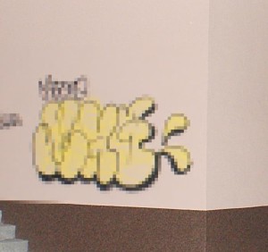 Suwałki policja graffiti