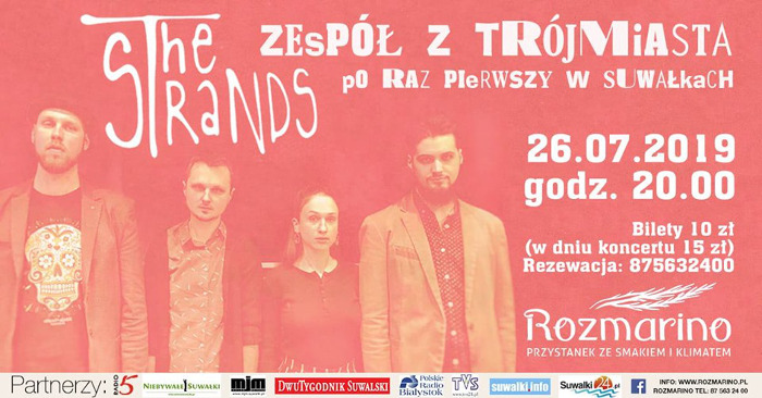 Suwałki Rozmarino Koncert The Strands 26.07.2019