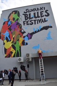 Suwałki Blues Festival 2019 odsłonięcie muralu