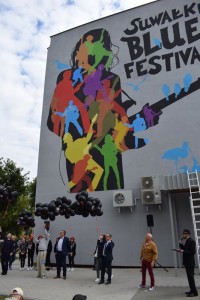 Suwałki Blues Festival 2019 odsłonięcie muralu