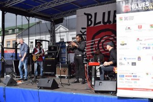 Suwałki Blues Festival 2019 tablica i koncert