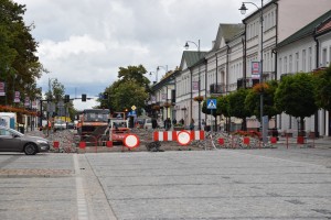 Utrudnienia w ruchu w centrum Suwałk