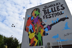 Mural Andrzeja Pągowskiego na otwarcie Festiwalu