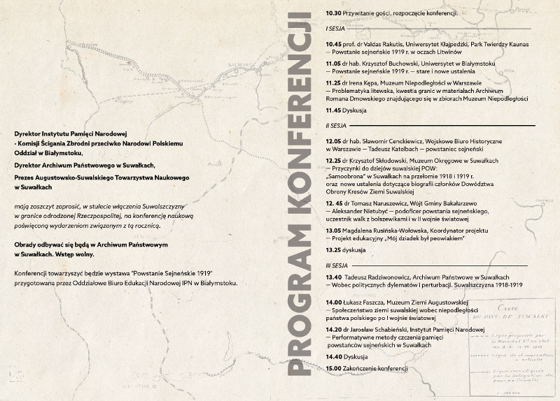 Suwałki Archiwum Państwowe konferencja naukowa 12.09.2019