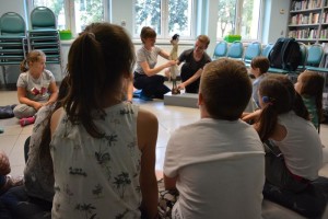 Suwałki Biblioteka warsztaty Magda Mrozińska Przemek Jaszczak