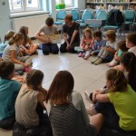 Suwałki Biblioteka warsztaty Magda Mrozińska Przemek Jaszczak
