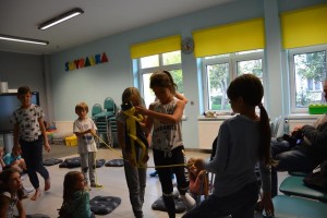 Suwałki Biblioteka warsztaty Magda Mrozińska Przemek Jaszczak