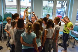 Suwałki Biblioteka warsztaty Magda Mrozińska Przemek Jaszczak