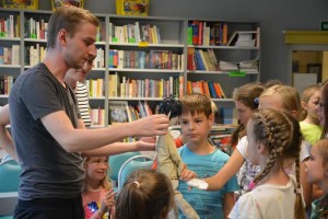 Suwałki Biblioteka warsztaty Magda Mrozińska Przemek Jaszczak