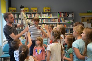 Suwałki Biblioteka warsztaty Magda Mrozińska Przemek Jaszczak