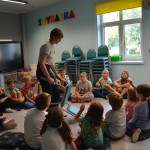 Suwałki Biblioteka warsztaty Magda Mrozińska Przemek Jaszczak