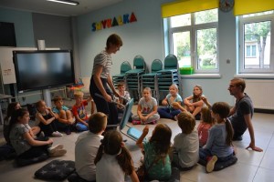 Suwałki Biblioteka warsztaty Magda Mrozińska Przemek Jaszczak
