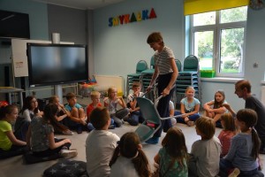 Suwałki Biblioteka warsztaty Magda Mrozińska Przemek Jaszczak