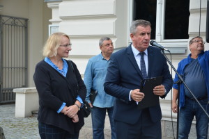 Suwałki Muzeum Okręgowe tablica Piłsudski