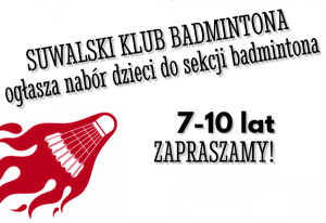 Suwalski Klub Badmintona ogłasza nabór