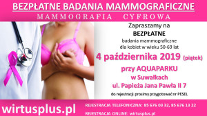 Bezpłatne badania mammograficzne