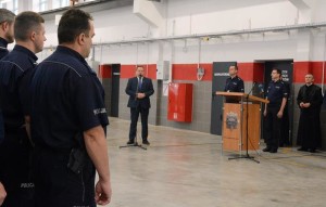 Suwałki policja zmodernizowany budynek