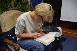 Suwałki Biblioteka Publiczna spotkanie z Małgorzatą Szumską