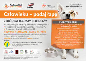 „Człowieku – podaj łapę”