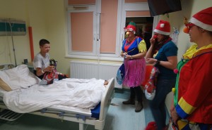 Suwałki Dr Clown Mikołajki w szpitalu