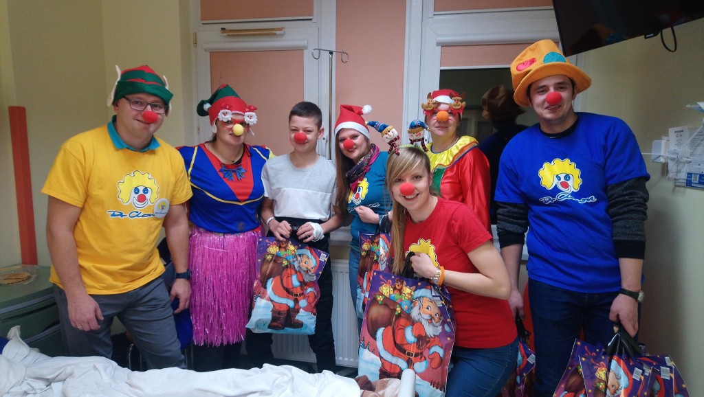 Suwałki Dr Clown Mikołajki w szpitalu