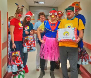 Suwałki Dr Clown Mikołajki w szpitalu