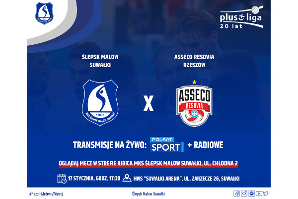 Ślepsk Malow Suwałki - Asseco Resovia Rzeszów 17.01.2020