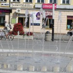 Suwałki fontanna Plac Marii Konopnickiej
