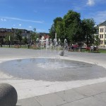 Suwałki fontanna Plac Marii Konopnickiej