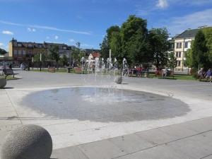 Suwałki fontanna Plac Marii Konopnickiej