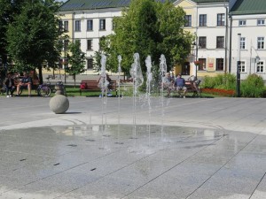 Suwałki fontanna Plac Marii Konopnickiej