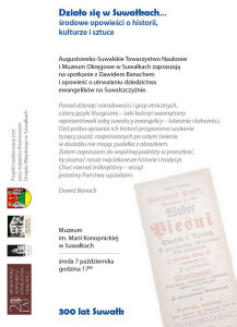 Suwałki Muzeum im. Marii Konopnickiej spotkanie z Dawidem Banachem 7.10.2020 r