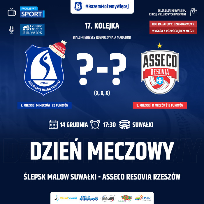 Ślepsk Malow - Asseco Resovia Rzeszów 14.12.2020